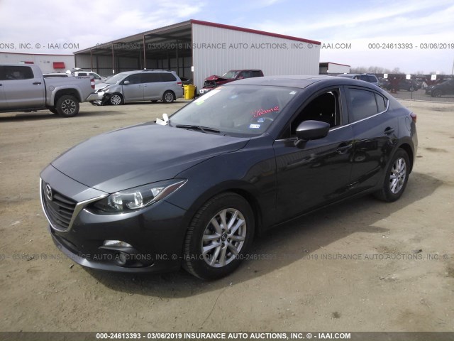 3MZBM1W79GM252230 - 2016 MAZDA 3 TOURING GRAY photo 2