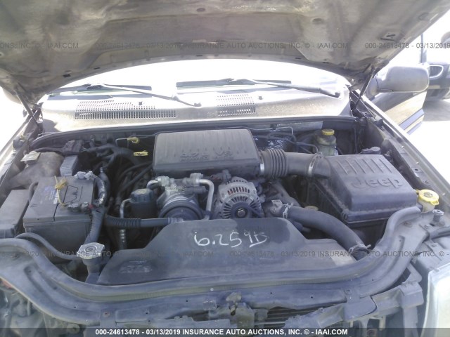 1J4GX48N54C401401 - 2004 JEEP GRAND CHEROKEE LAREDO/COLUMBIA/FREEDOM 灰色 照片 10