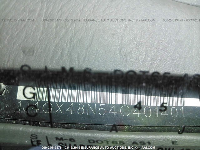 1J4GX48N54C401401 - 2004 JEEP GRAND CHEROKEE LAREDO/COLUMBIA/FREEDOM 灰色 照片 9