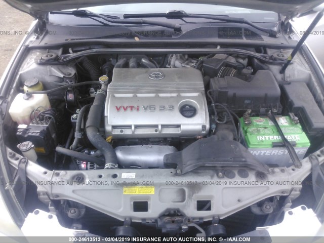 4T1CA30P44U020920 - 2004 TOYOTA CAMRY SOLARA SE/SLE ვერცხლისფერი ფოტო 10