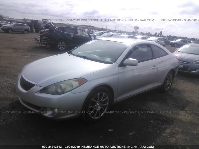 4T1CA30P44U020920 - 2004 TOYOTA CAMRY SOLARA SE/SLE ვერცხლისფერი ფოტო 2