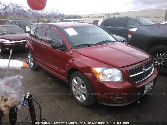 1B3HB48B97D403425 - 2007 DODGE CALIBER SXT RED photo 1