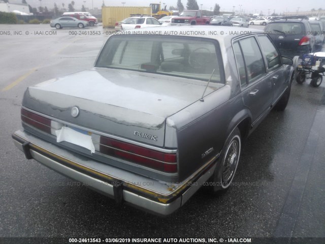 1G4CX5133H1419430 - 1987 BUICK ELECTRA LIMITED GRAY photo 4