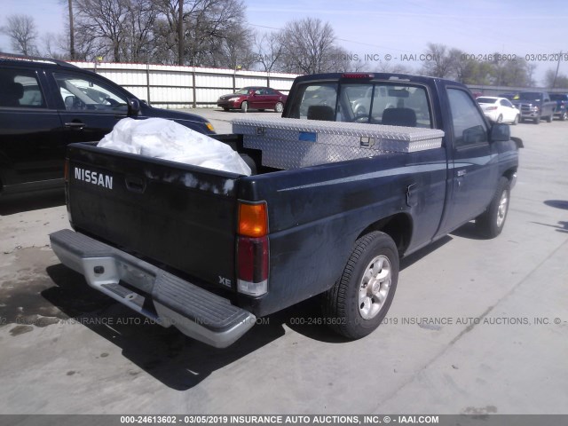 1N6SD11S6TC387463 - 1996 NISSAN TRUCK XE BLUE photo 4