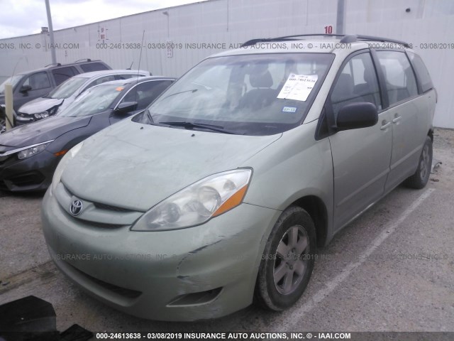 5TDZA23C86S416017 - 2006 TOYOTA SIENNA CE/LE GREEN photo 2