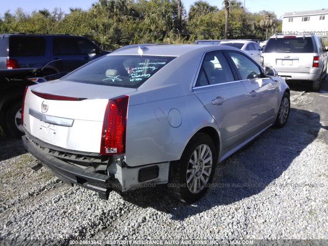 1G6DE5EY4B0153890 - 2011 CADILLAC CTS LUXURY COLLECTION SILVER photo 4