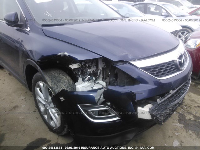 JM3TB3DA0C0363373 - 2012 MAZDA CX-9 BLUE photo 6