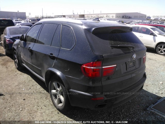 5UXZV8C54CL425902 - 2012 BMW X5 XDRIVE50I BLACK photo 3