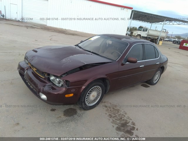 JNKAY21D5TM300204 - 1996 INFINITI J30 BURGUNDY photo 2