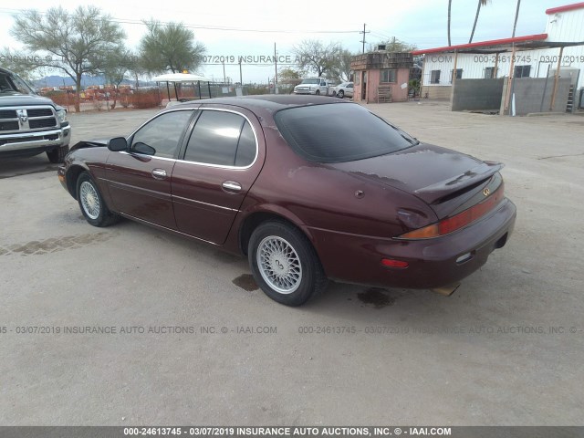 JNKAY21D5TM300204 - 1996 INFINITI J30 BURGUNDY photo 3