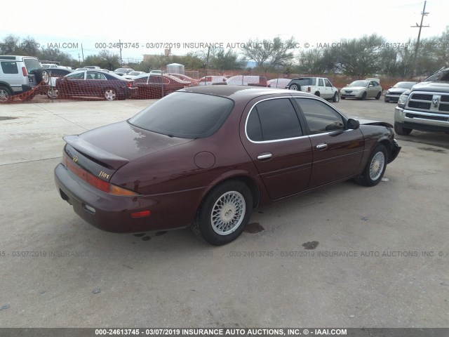 JNKAY21D5TM300204 - 1996 INFINITI J30 BURGUNDY photo 4