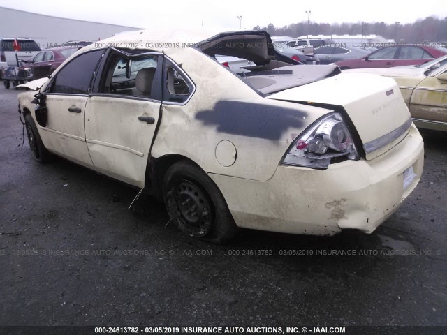 2G1WS551369381496 - 2006 CHEVROLET IMPALA POLICE TAN photo 3