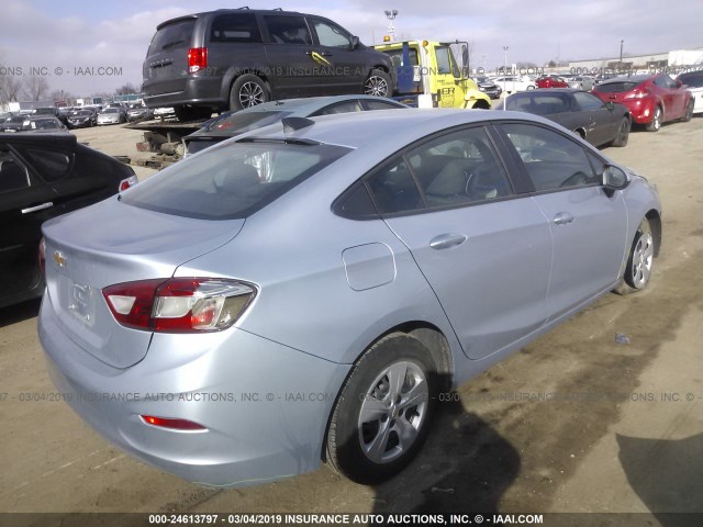 1G1BC5SM0J7233200 - 2018 CHEVROLET CRUZE LS Light Blue photo 4