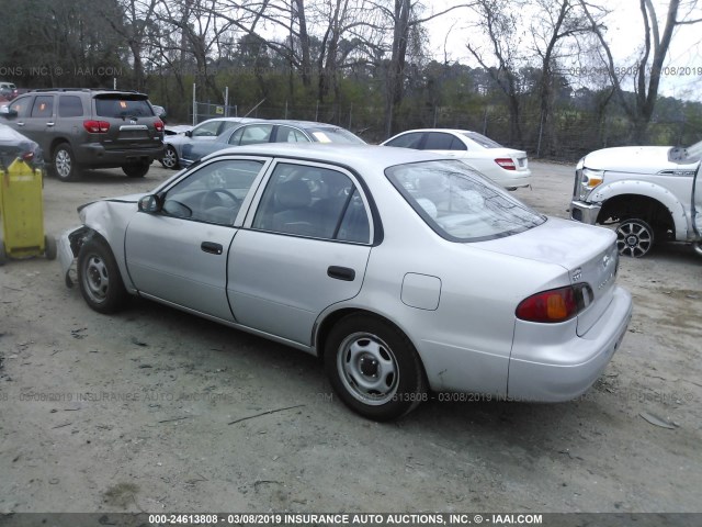 1NXBR12E7XZ267549 - 1999 TOYOTA COROLLA VE/CE/LE SILVER photo 3