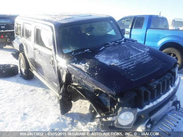 5GTEN13E088203108 - 2008 HUMMER H3 BLUE photo 1