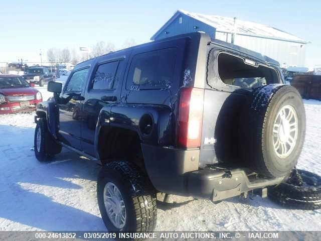 5GTEN13E088203108 - 2008 HUMMER H3 BLUE photo 3