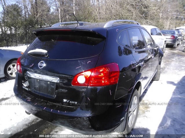 JN8AS5MV4CW714740 - 2012 NISSAN ROGUE S/SV BLACK photo 4