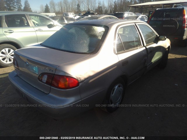 2T1BR12E6YC381593 - 2000 TOYOTA COROLLA VE/CE/LE TAN photo 4