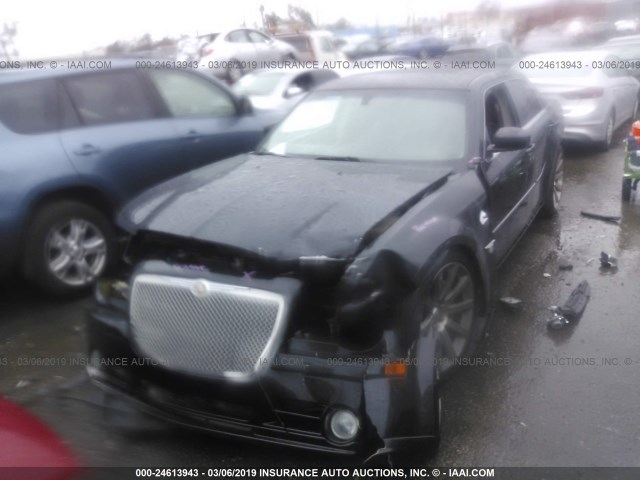 2C3KA73W66H149374 - 2006 CHRYSLER 300C SRT-8 BLACK photo 2