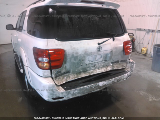 5TDBT48A42S104625 - 2002 TOYOTA SEQUOIA LIMITED WHITE photo 6