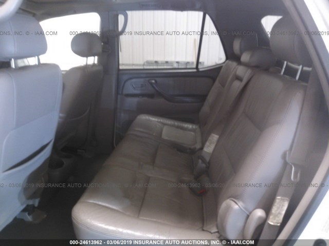 5TDBT48A42S104625 - 2002 TOYOTA SEQUOIA LIMITED WHITE photo 8