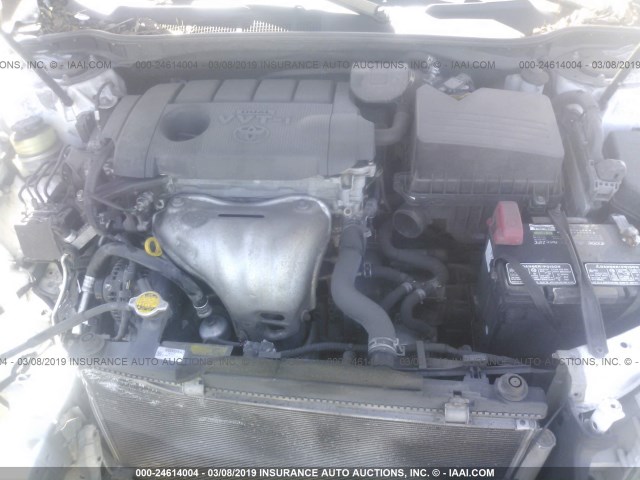 4T1BF3EK8BU730314 - 2011 TOYOTA CAMRY SE/LE/XLE WHITE photo 10