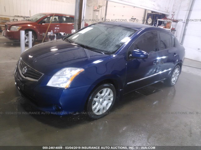3N1AB6AP2BL686368 - 2011 NISSAN SENTRA 2.0/2.0S/SR/2.0SL Blau Foto 2
