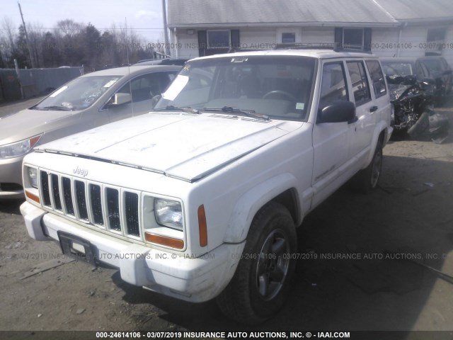 1J4FF68S7XL591948 - 1999 JEEP CHEROKEE SPORT/CLASSIC თეთრი ფოტო 2