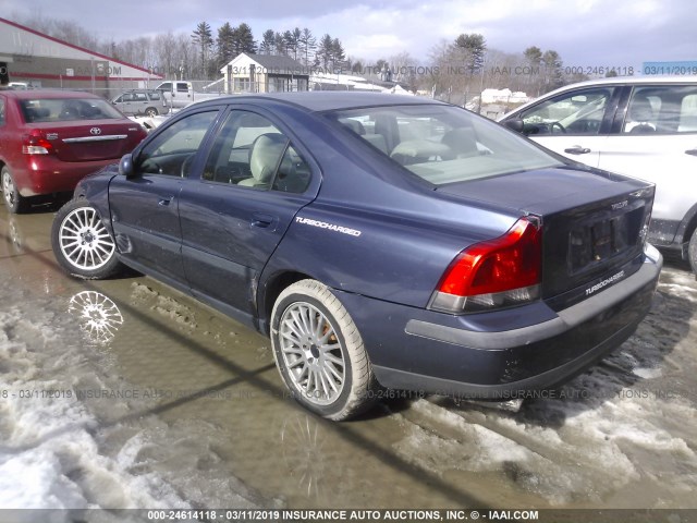 YV1RS53D712018458 - 2001 VOLVO S60 T5 BLUE photo 3