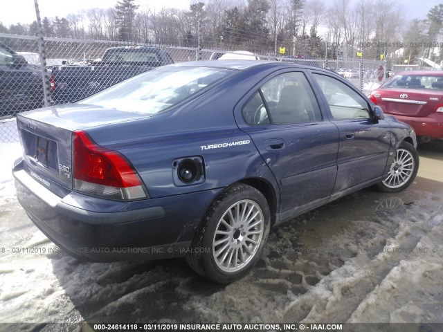 YV1RS53D712018458 - 2001 VOLVO S60 T5 BLUE photo 4