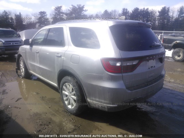 1C4RDJAG5EC389818 - 2014 DODGE DURANGO SXT GRAY photo 3