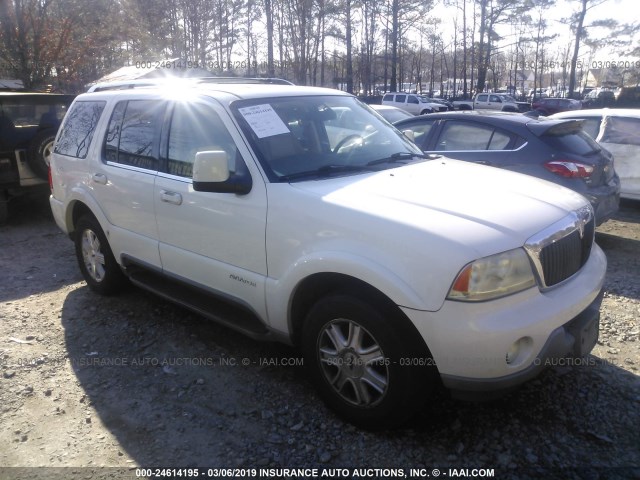 5LMEU68H73ZJ48503 - 2003 LINCOLN AVIATOR 白色 照片 1