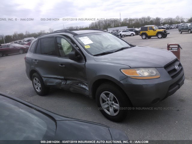 5NMSG13D09H253177 - 2009 HYUNDAI SANTA FE GLS GRAY photo 1