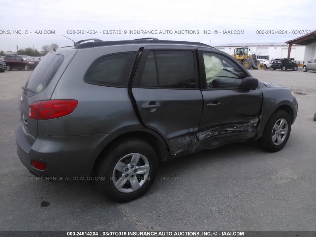 5NMSG13D09H253177 - 2009 HYUNDAI SANTA FE GLS GRAY photo 6