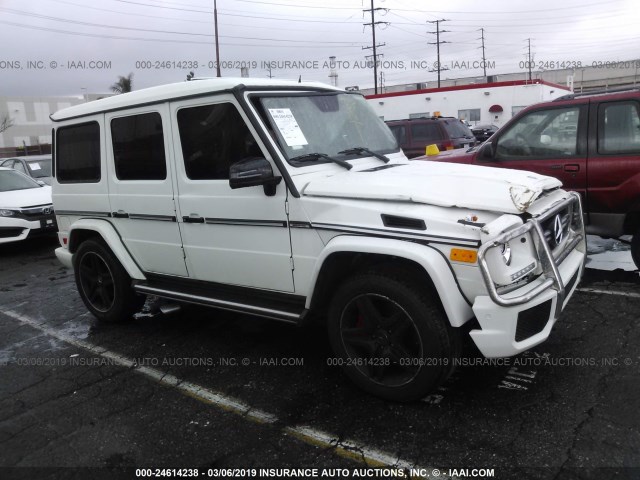 WDCYC7DF4DX207614 - 2013 MERCEDES-BENZ G 63 AMG WHITE photo 1