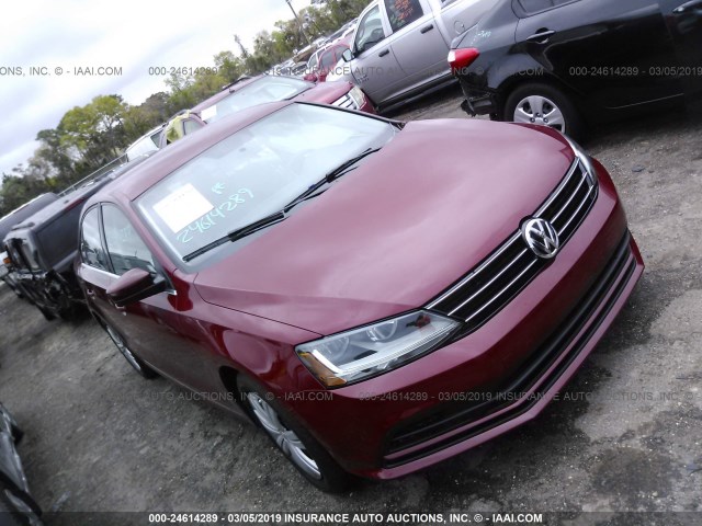 3VW2B7AJ7HM279505 - 2017 VOLKSWAGEN JETTA S RED photo 1