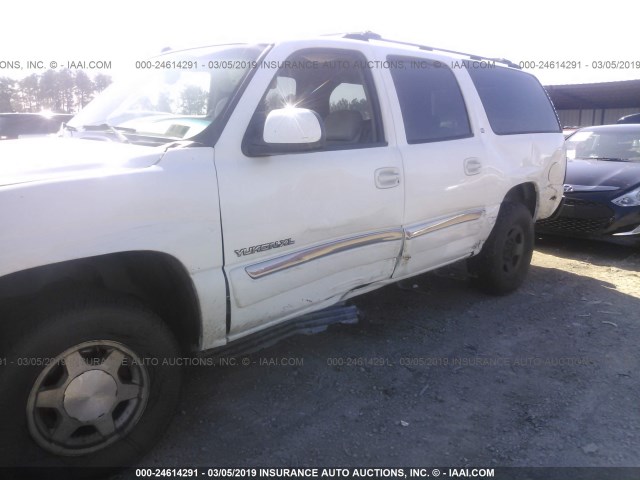 1GKFK16Z34J142962 - 2004 GMC YUKON XL K1500 WHITE photo 6