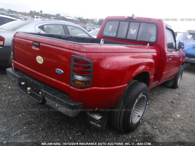 1FTCR10A1VPA69263 - 1997 FORD RANGER RED photo 4