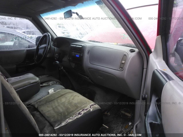 1FTCR10A1VPA69263 - 1997 FORD RANGER RED photo 5