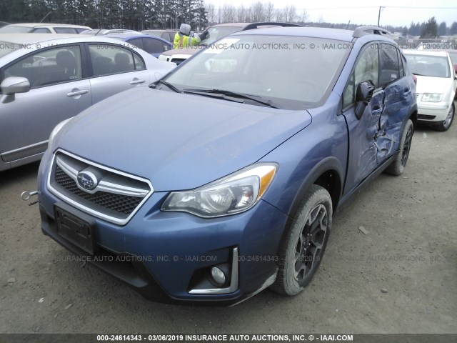 JF2GPABC8G8306710 - 2016 SUBARU CROSSTREK PREMIUM BLUE photo 2