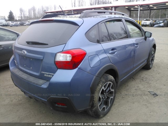 JF2GPABC8G8306710 - 2016 SUBARU CROSSTREK PREMIUM BLUE photo 4