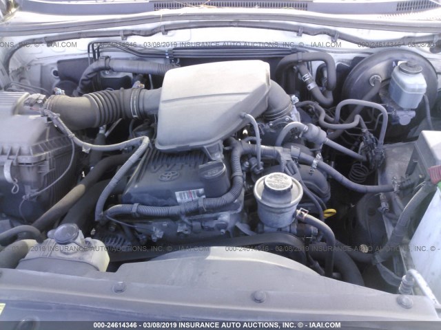 5TETX22N68Z492302 - 2008 TOYOTA TACOMA ACCESS CAB თეთრი ფოტო 10