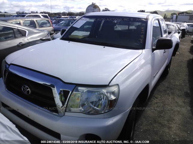 5TETX22N68Z492302 - 2008 TOYOTA TACOMA ACCESS CAB თეთრი ფოტო 2