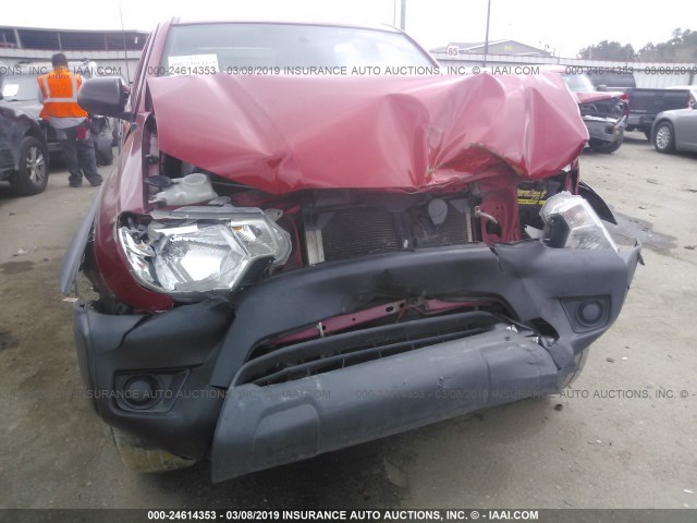 5TFJX4GN2CX012459 - 2012 TOYOTA TACOMA DOUBLE CAB 红色 照片 6