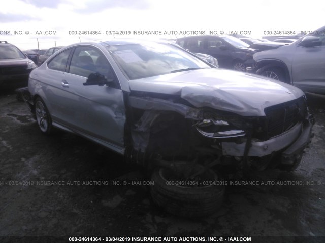 WDDGJ4HBXCF861508 - 2012 MERCEDES-BENZ C 250 SILVER photo 1