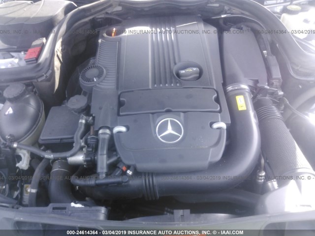 WDDGJ4HBXCF861508 - 2012 MERCEDES-BENZ C 250 SILVER photo 10