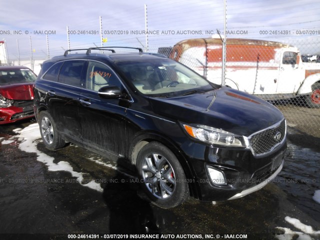 5XYPKDA59GG088786 - 2016 KIA SORENTO SX/SX LIMITED BLACK photo 1