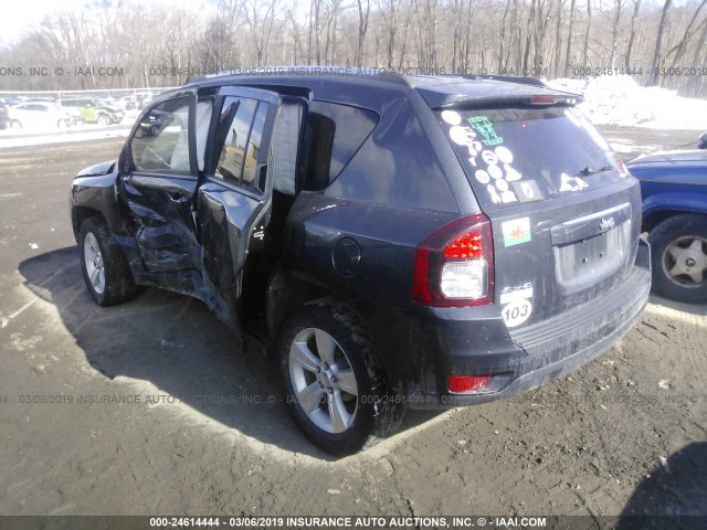 1C4NJDBB7ED772004 - 2014 JEEP COMPASS SPORT GRAY photo 3