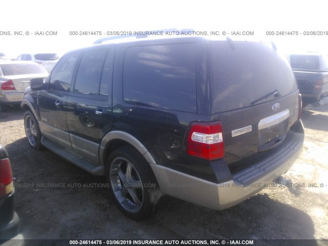 1FMFU18527LA52030 - 2007 FORD EXPEDITION EDDIE BAUER BLACK photo 3