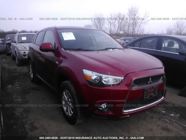 JA4AP3AU7BZ019835 - 2011 MITSUBISHI OUTLANDER SPORT ES RED photo 1